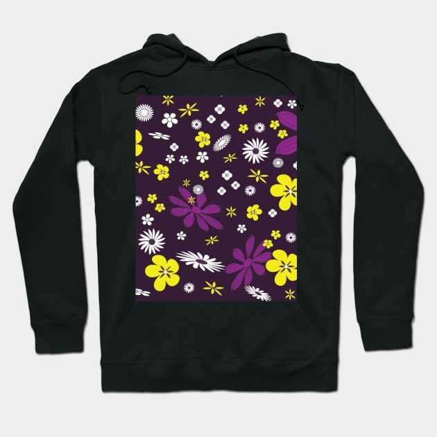 Floral Abstract Art Hoodie by BruceALMIGHTY Baker